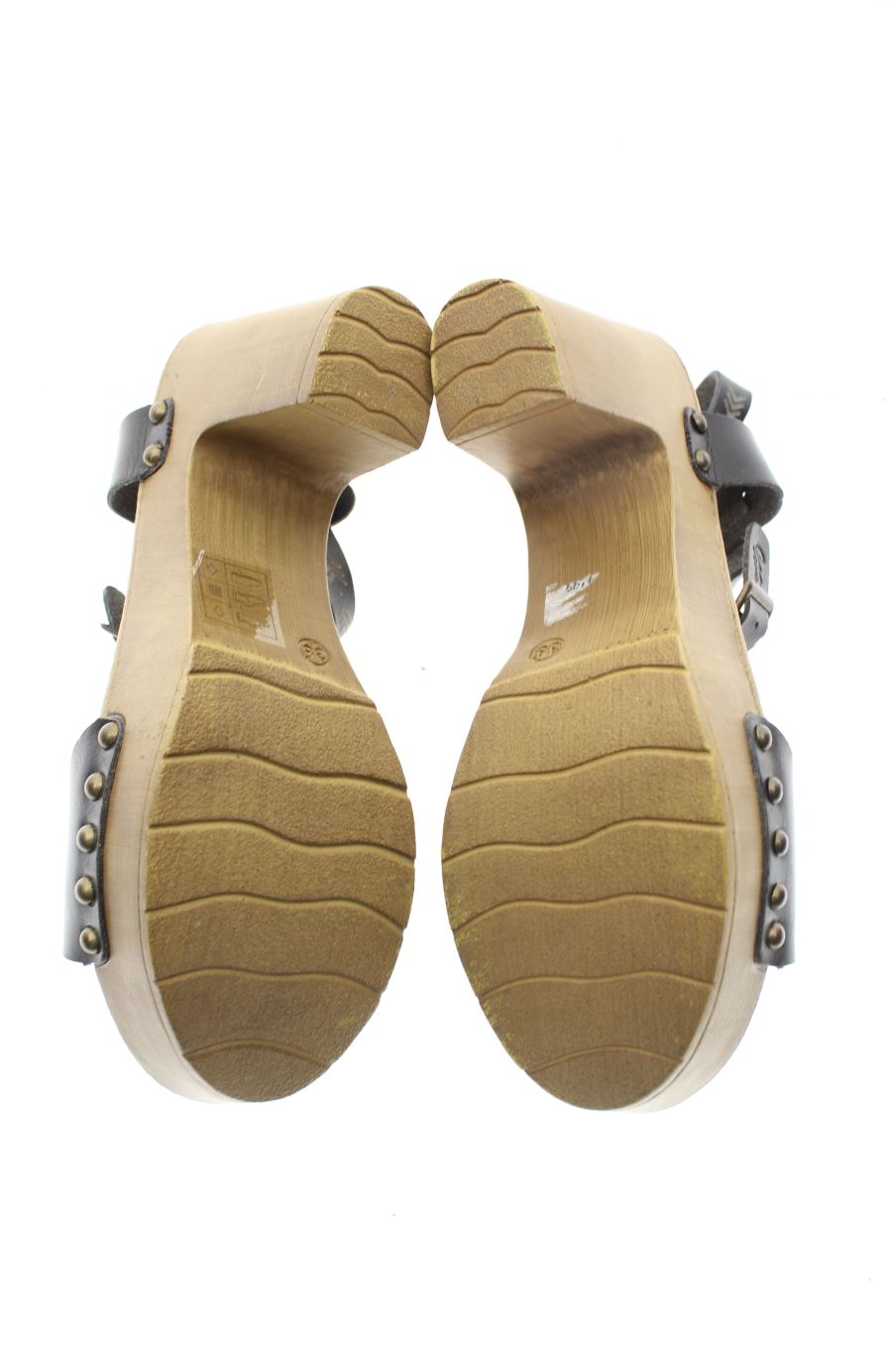 Sandales a talons de Coolway de la taille 38 de couleur noir de