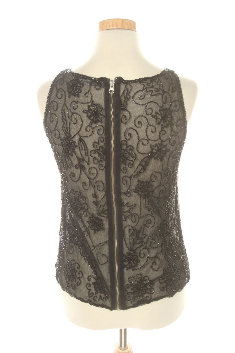 Top de Ada gatti de la talla S, de color negro