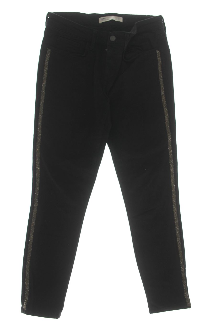 Jeans Zara de la taille 38, de couleur noir de denim