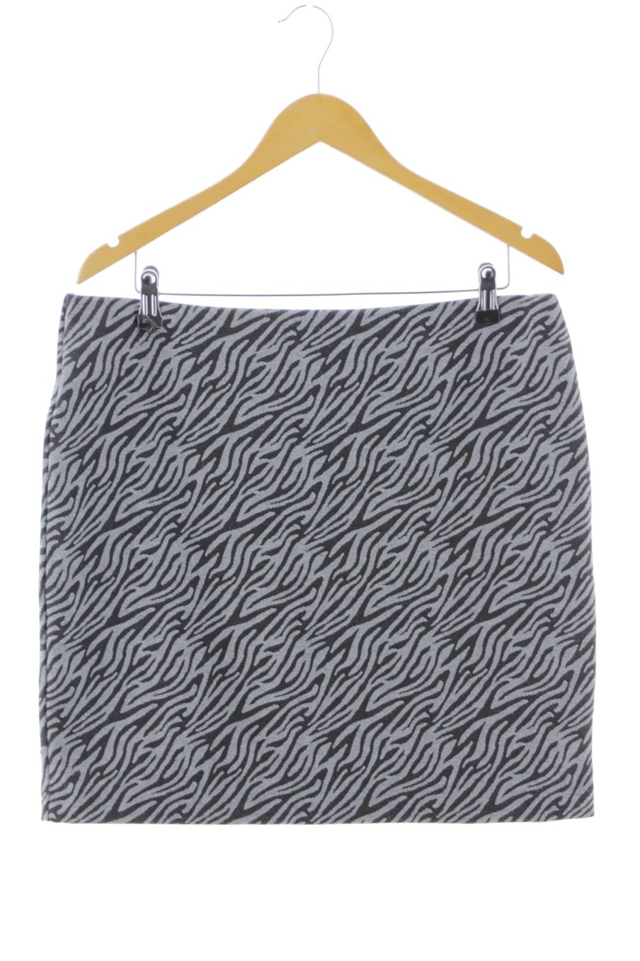 Jupe Laura Torelli de la taille L, de couleur gris