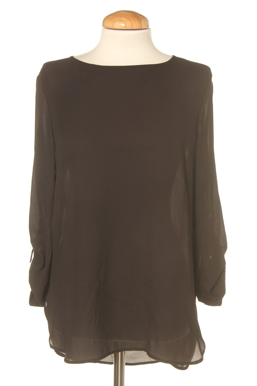 Blusa de manga larga de PERCENTIL de la talla M, de color negro