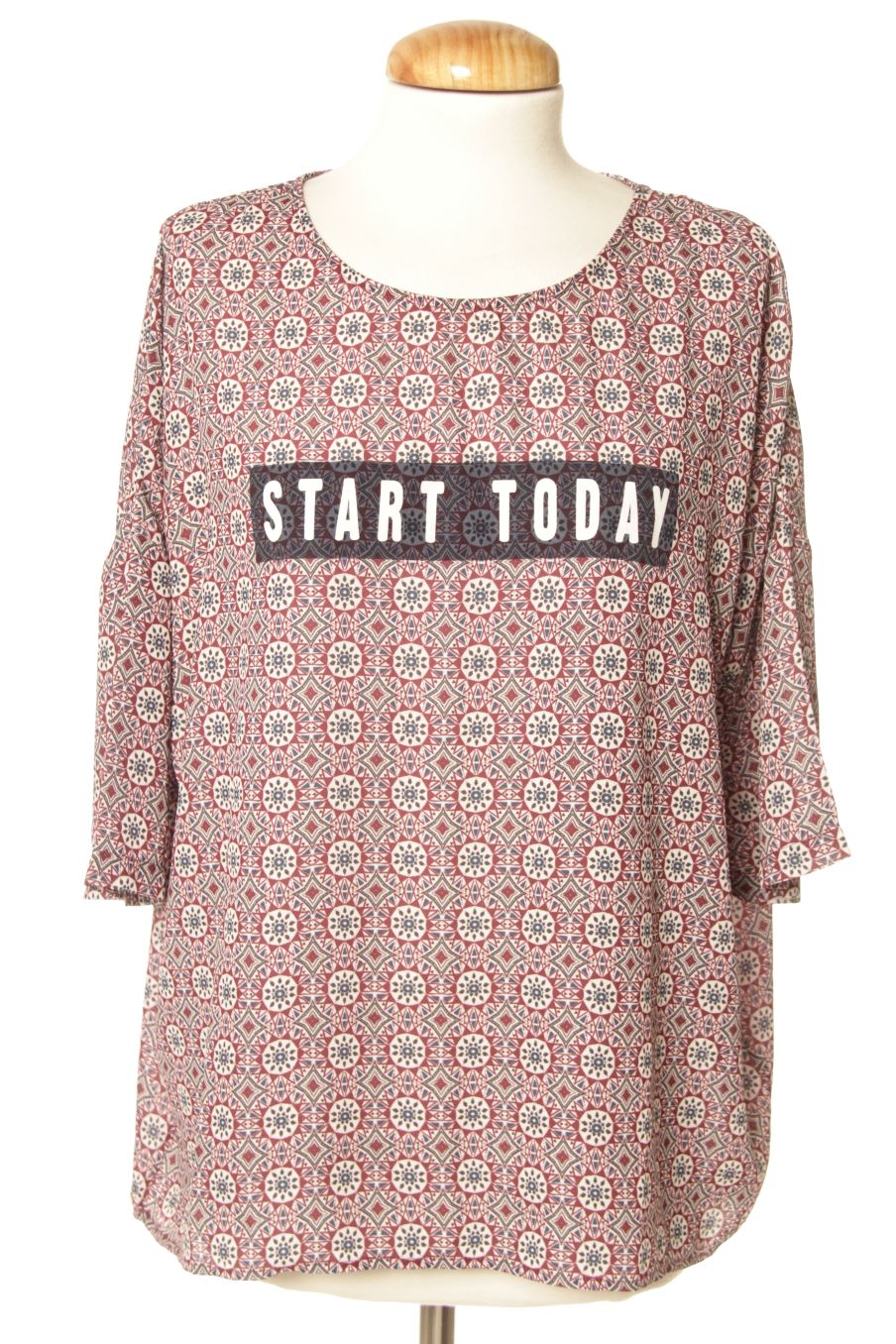 Blouse à manches courtes Stradivarius de la taille S, de couleur imprimés