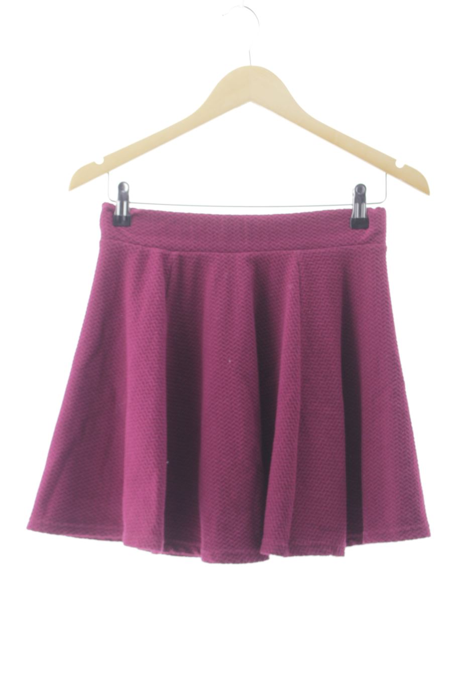 Falda de H&M de la talla S, de color morado