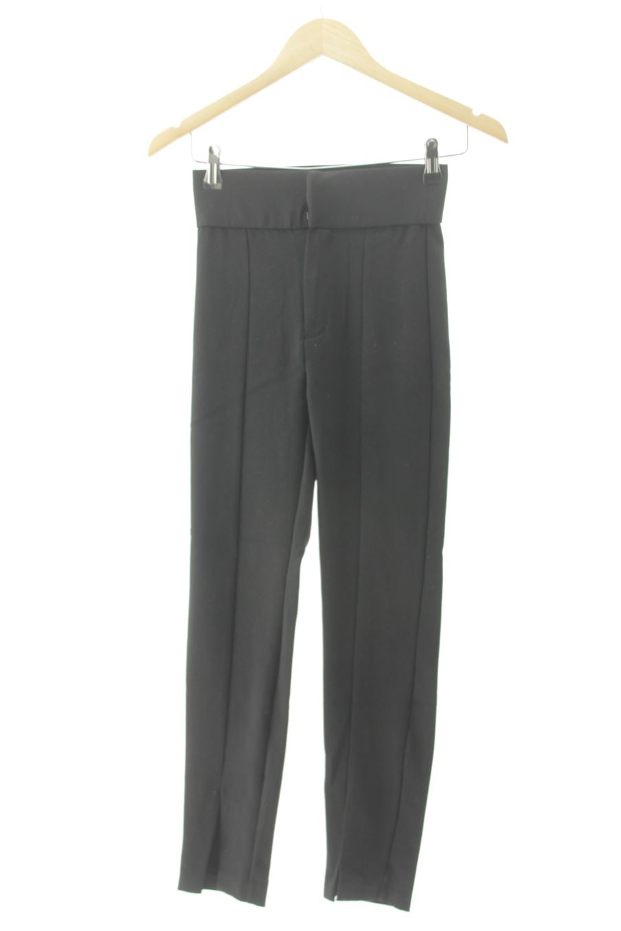 Pantalón Casual de Zara de la talla XS, de color negro