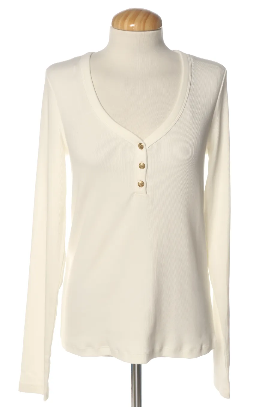 T-shirt à manches longues Tommy Hilfiger de la taille L, de couleur blanc