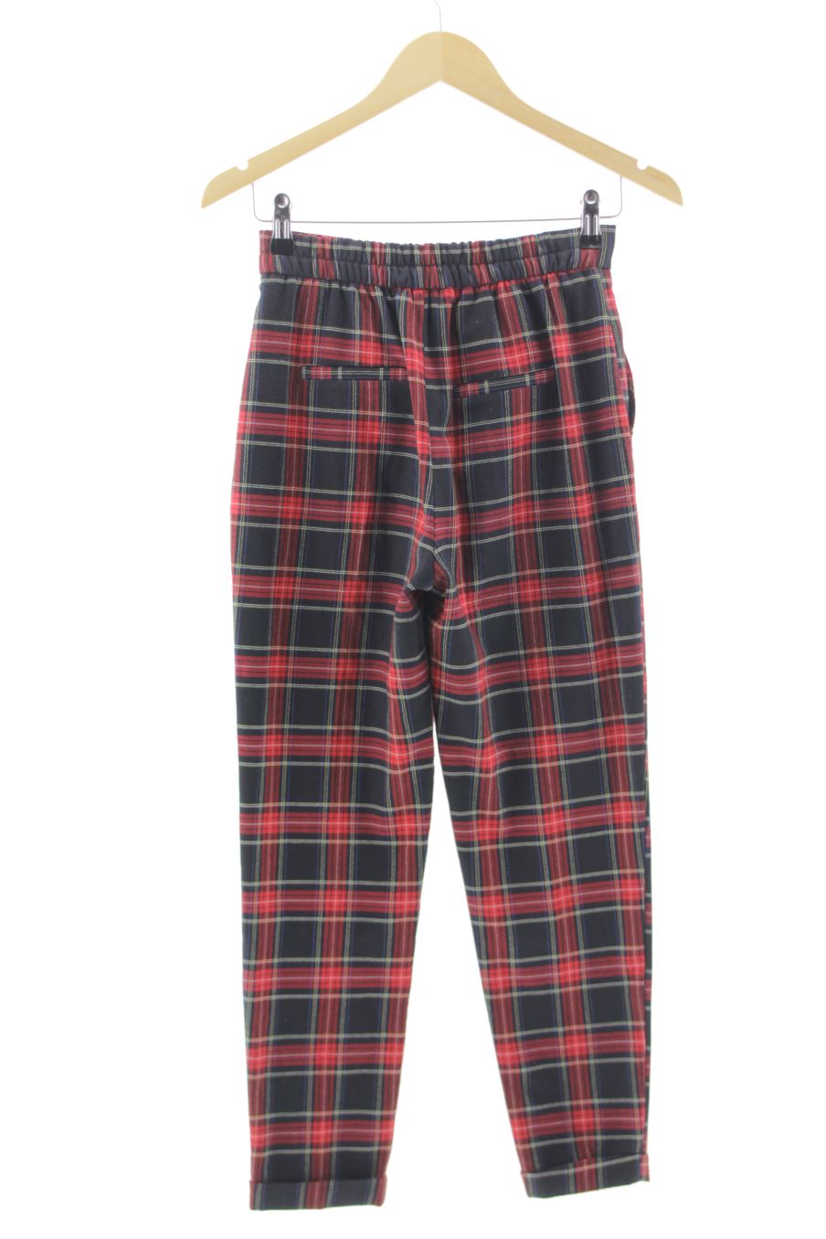 Pantalon de Bershka de la talla XS de color cuadros