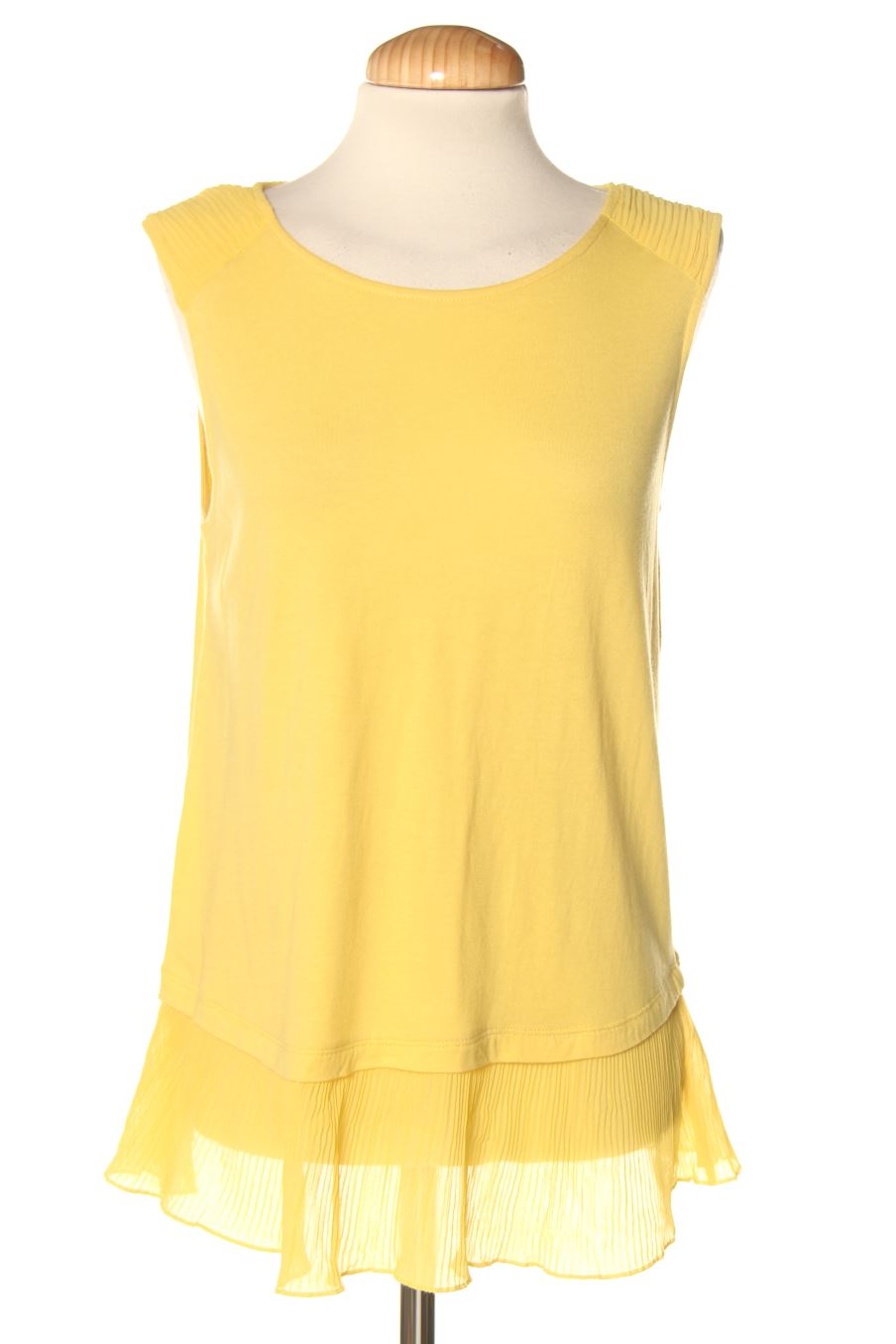 Camiseta sin mangas de Sfera de la talla S, de color amarillo