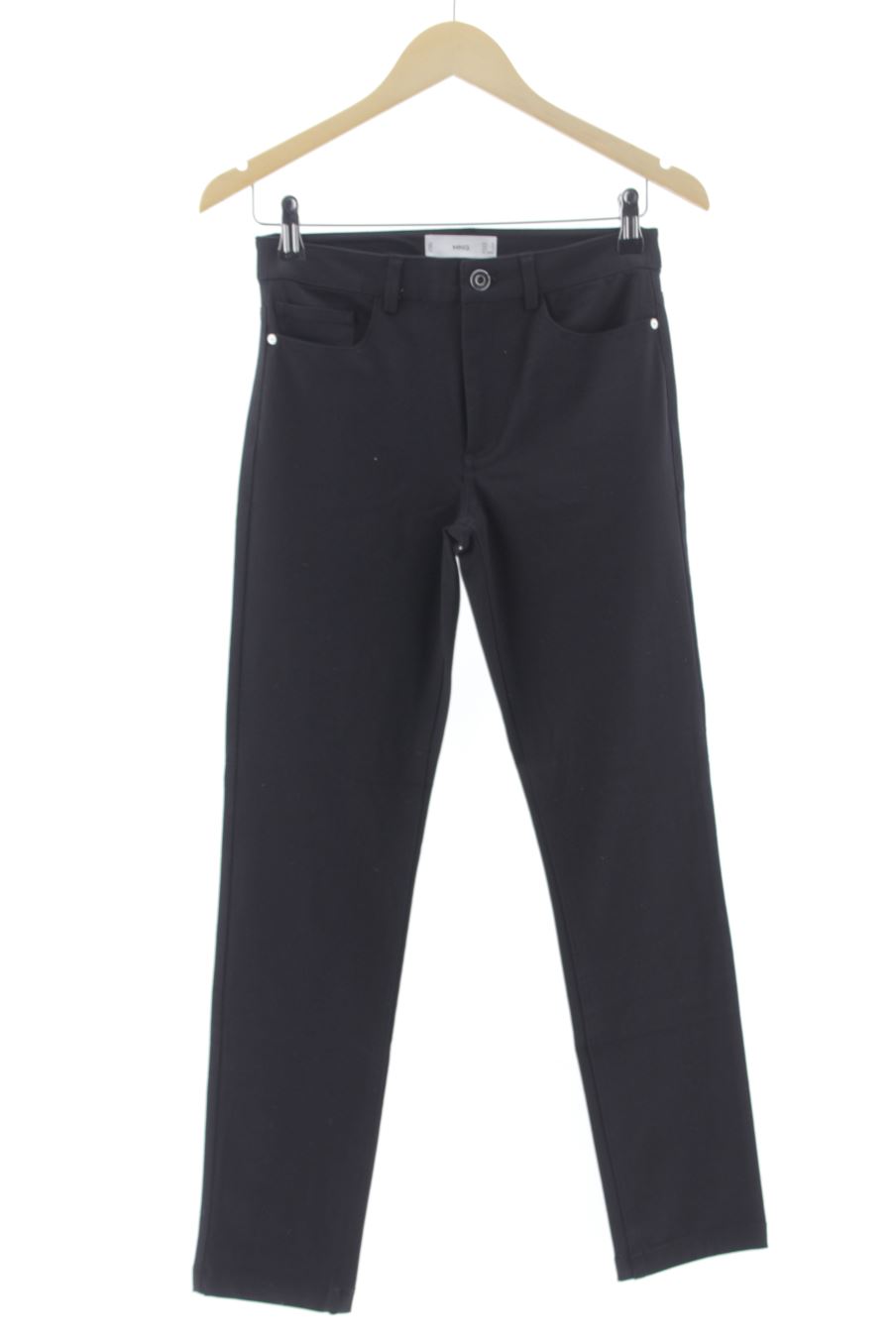 Pantalón de Mango de la talla 34, de color negro