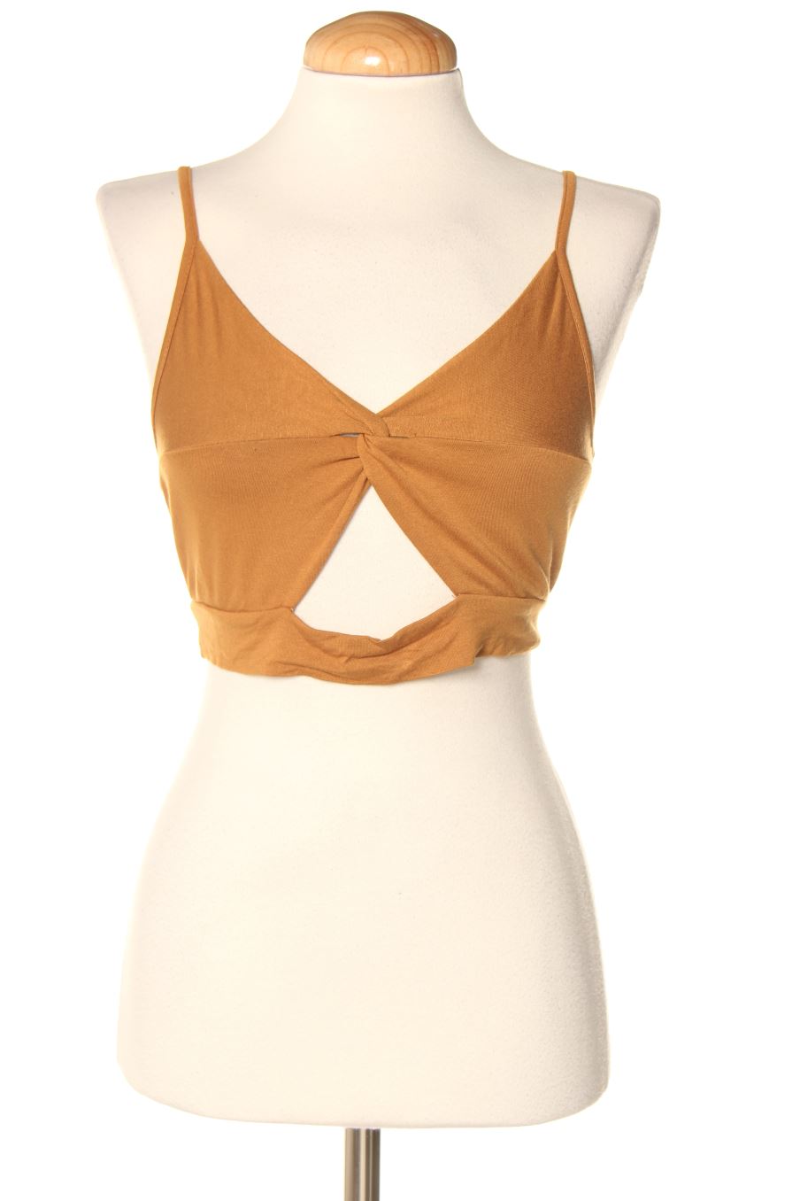 Top Okeysi de la taille S, de couleur moutarde