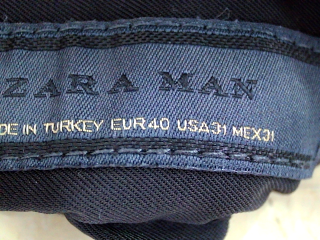 Pantalon largo de Zara de la talla 40