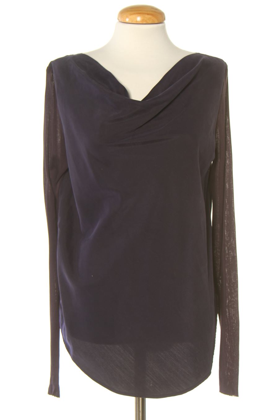 Blouse à manches longues COS de la taille 36, de couleur bleu marine