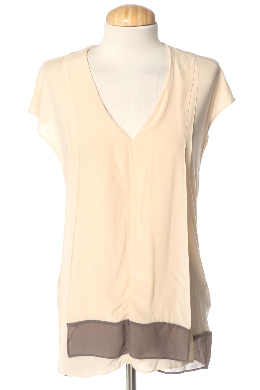 Top Massimo Dutti de la taille M, de couleur rose de soie