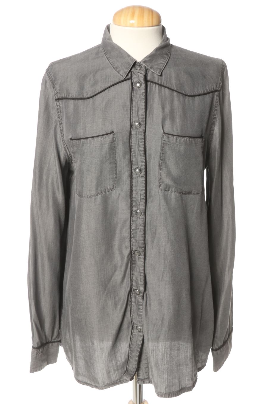 Chemise Promod de la taille 38, de couleur gris