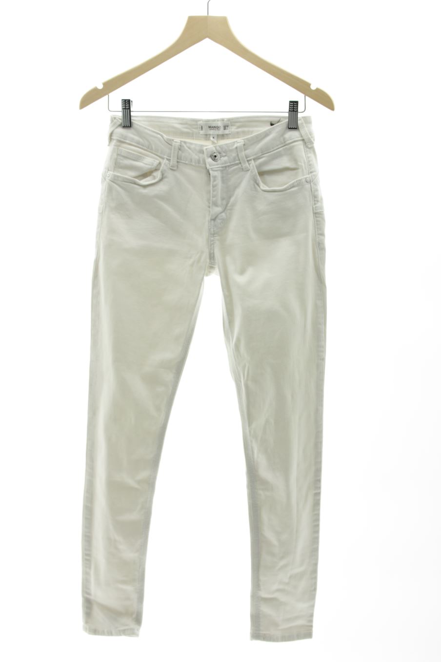 Jeans Mango de la taille 38, de couleur blanc de denim