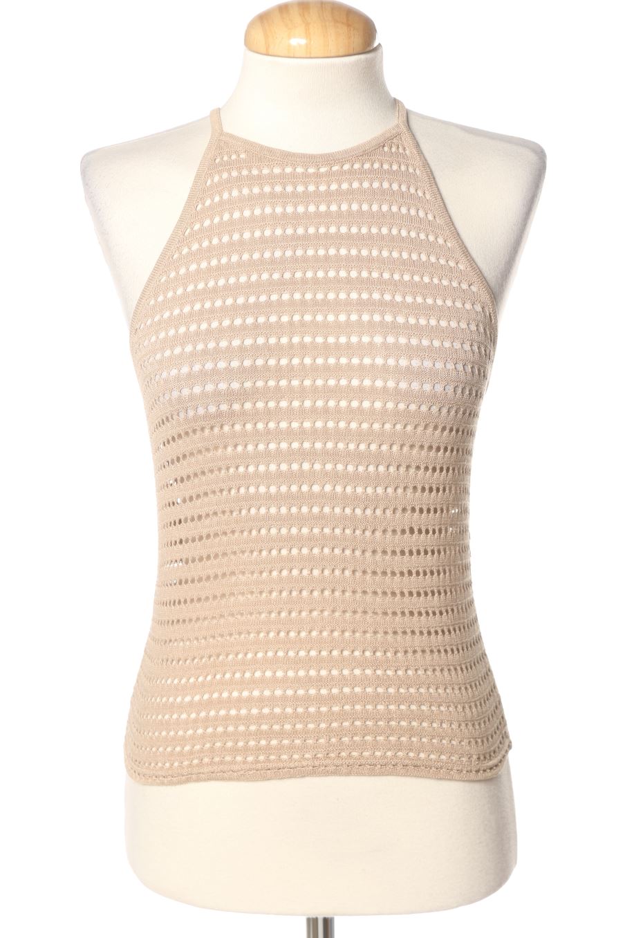 Top de Mango de la talla XS, de color beige