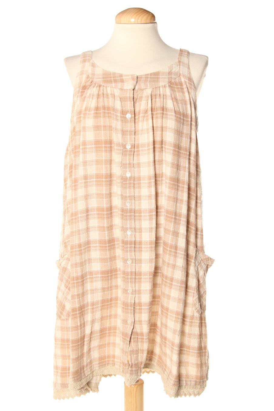 Vestido casual de WORD TROLE de la talla M, de color cuadros