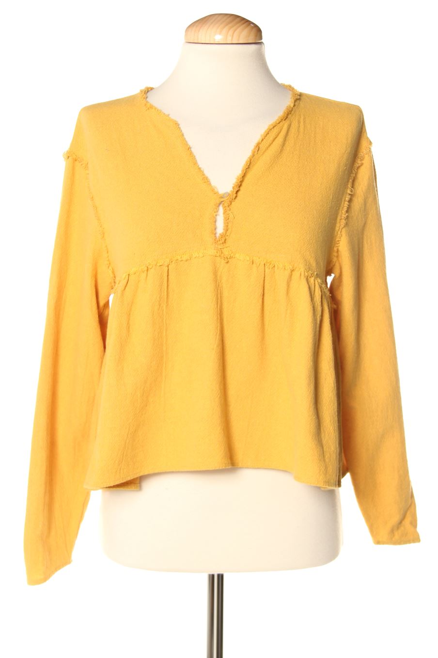 Blouse à manches longues Trafaluc de la taille XS, de couleur moutarde