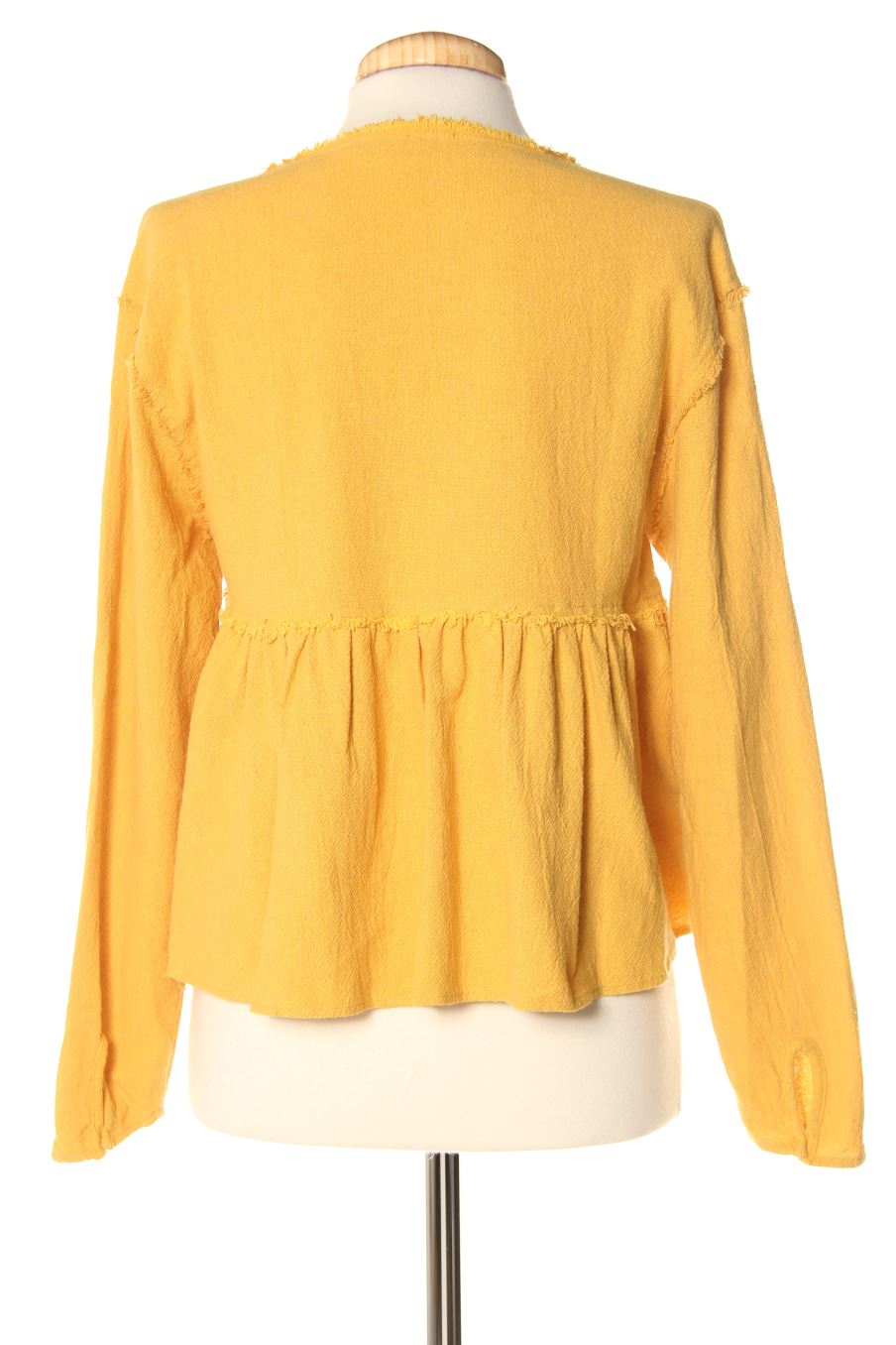 Blouse à manches longues Trafaluc de la taille XS, de couleur moutarde