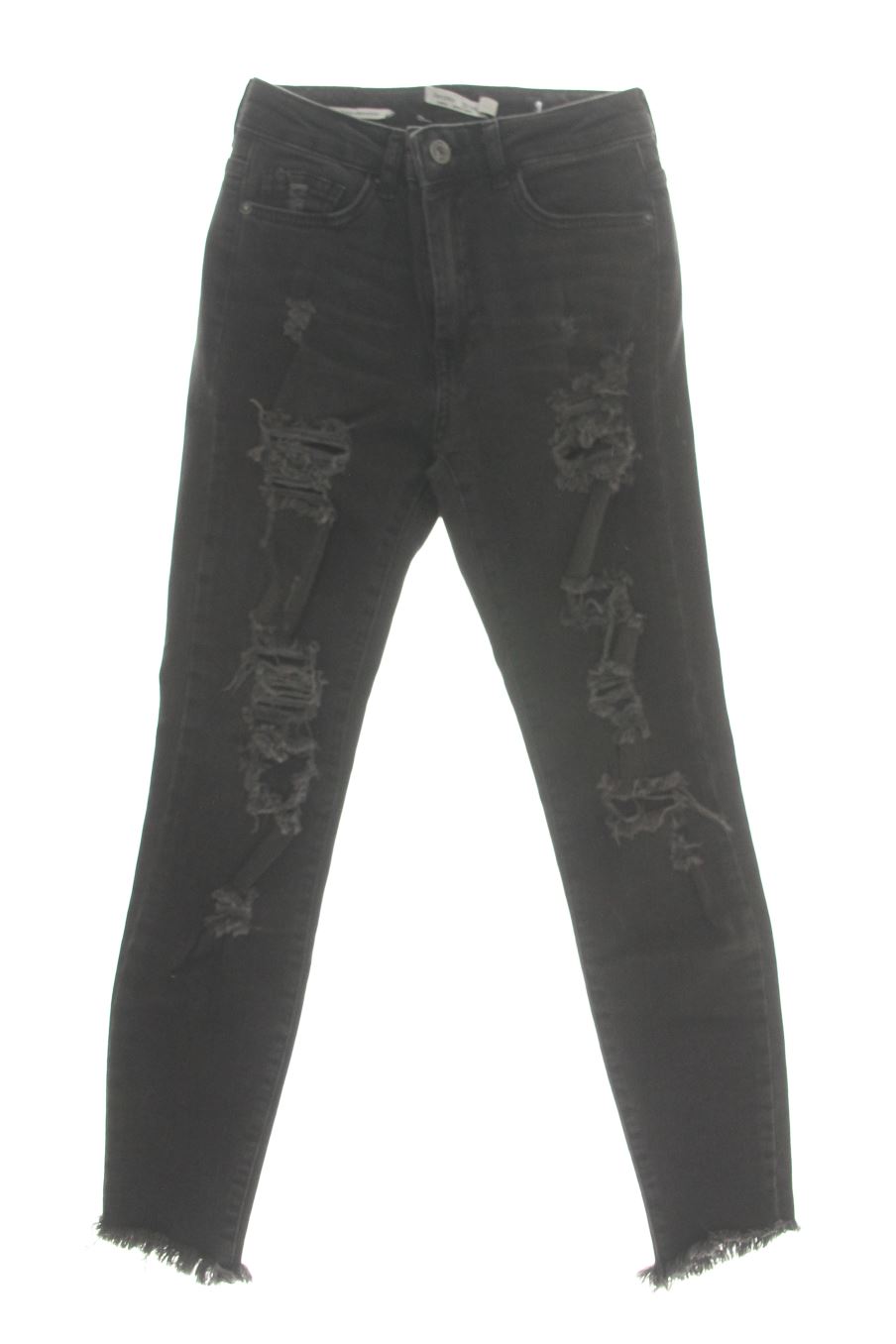 Jeans Bershka de la taille 36, de couleur noir de denim