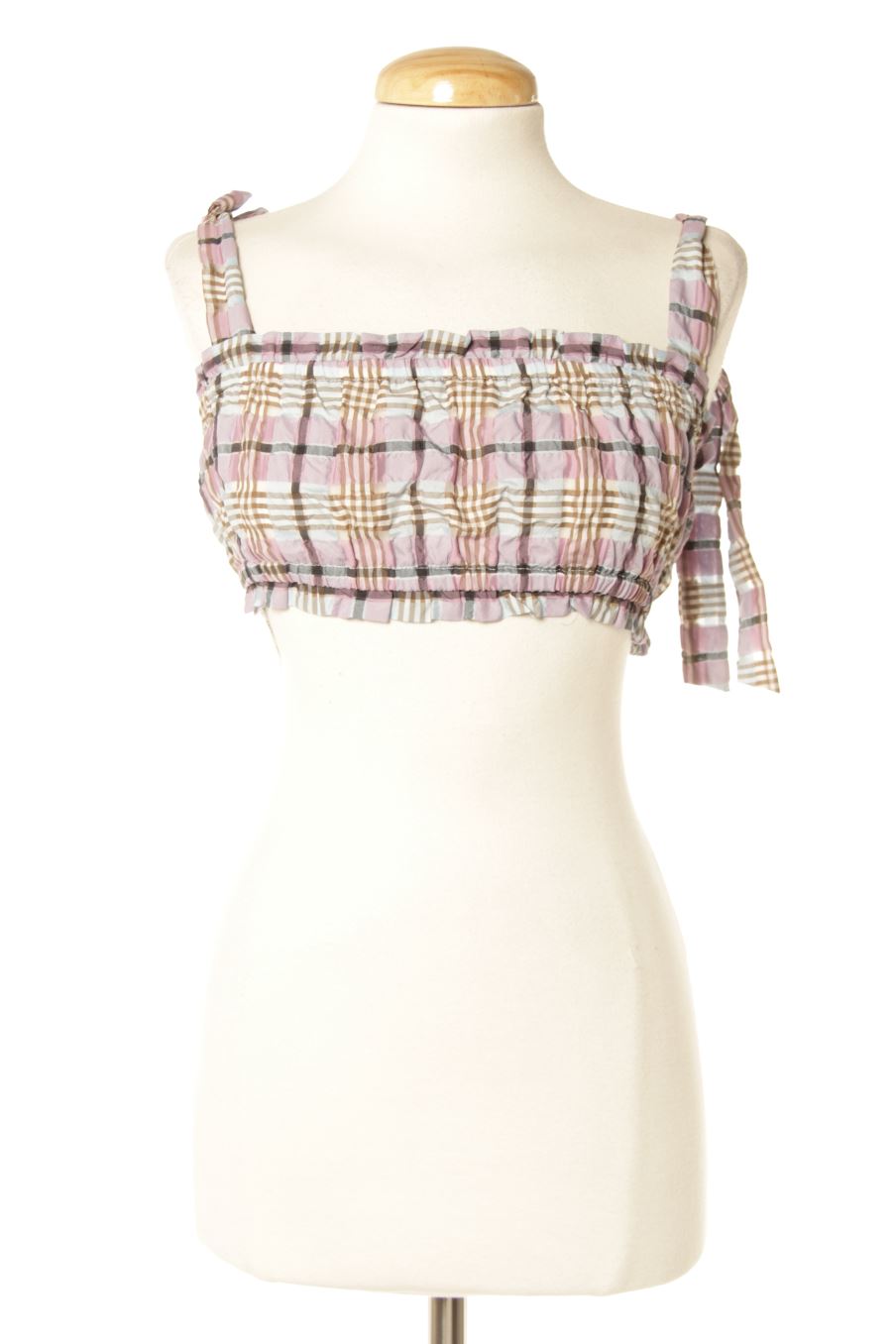 Top de Mango de la talla S, de color estampado