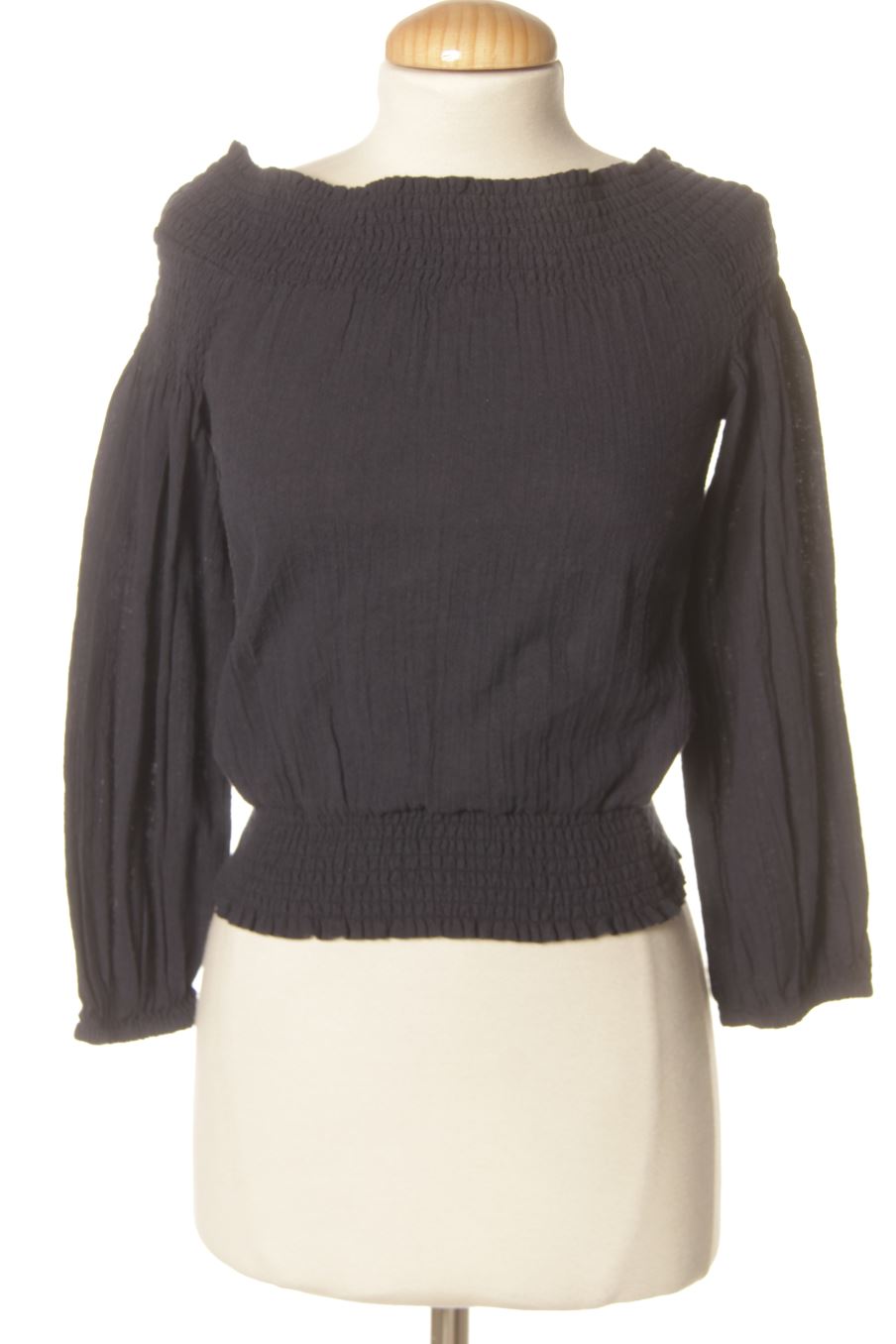 Blusa a maniche lunghe de Mango de la talla XS, de color blu oltremare