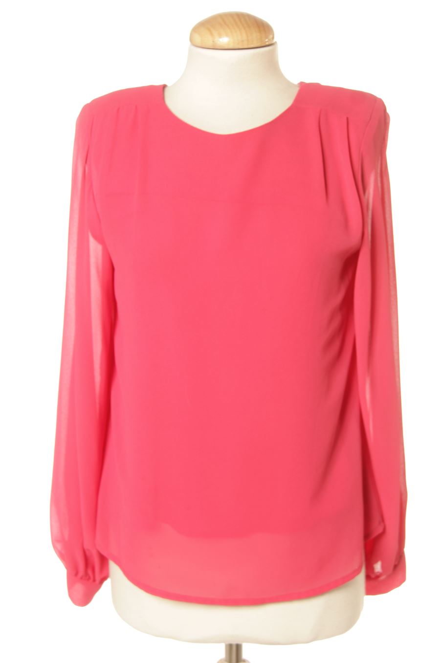 Blouse à manches longues bimani de la taille XS, de couleur rose