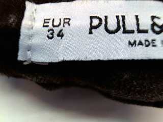 Vaqueros de Pull & Bear de la talla 34, de color negro de ropa vaquera