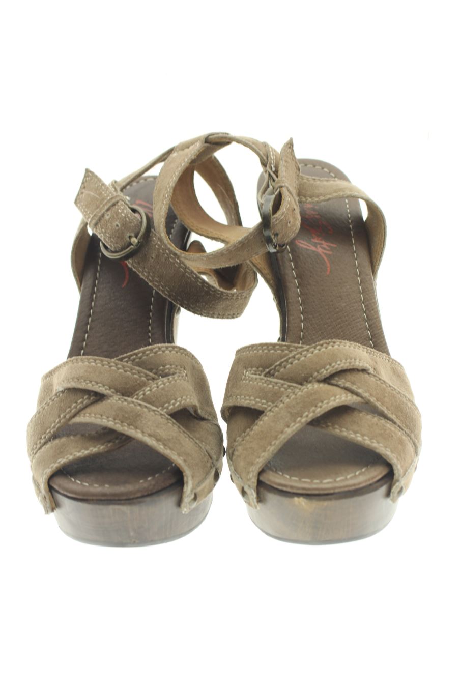 Sandalias tacon de Miss Sixty de la talla 39, de color marrón de