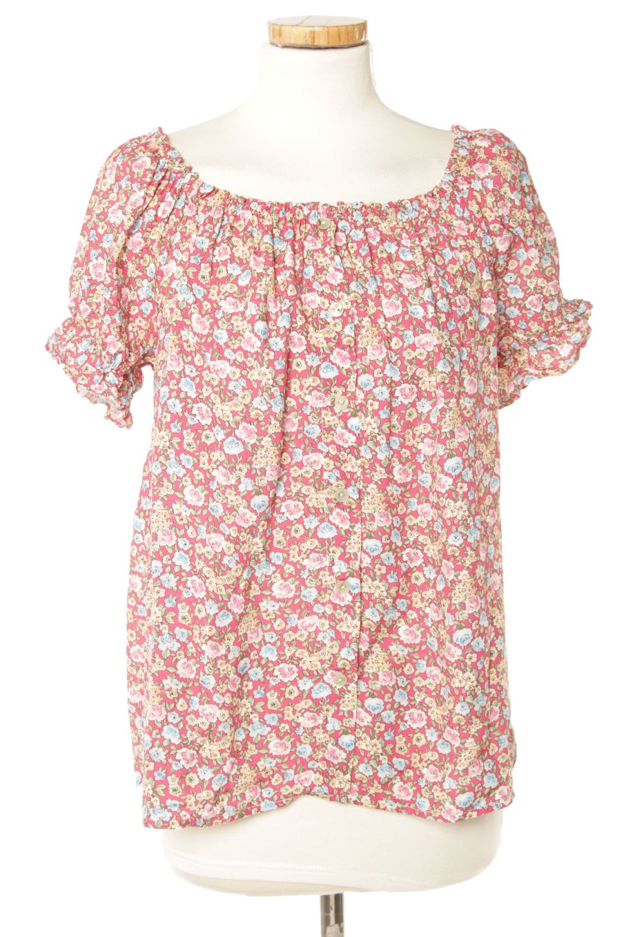 Blouse à manches courtes Made in italy de la taille M, de couleur fleurs