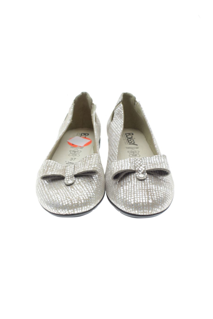 Zapatos planos de BOISSY de la talla 37, de color plateado de