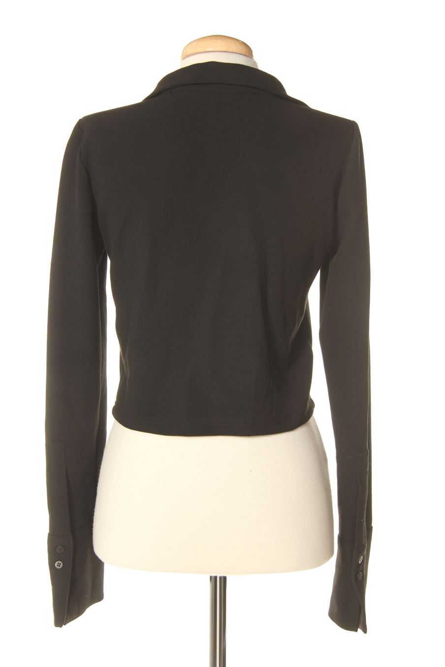 Blusa de manga larga de Zara de la talla S, de color negro