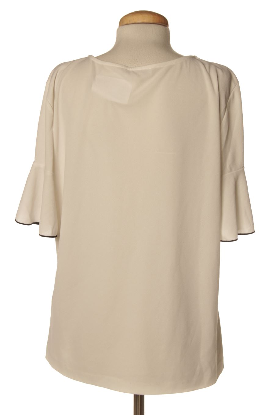 Blouse à manches courtes Calvin Klein de la taille L, de couleur blanc