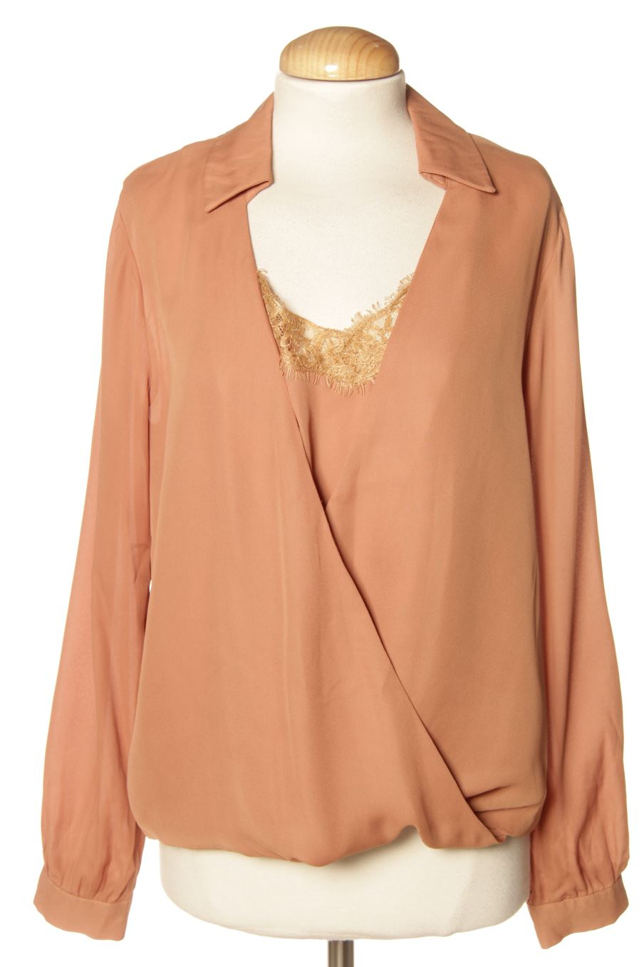 Blouse à manches longues N de Nube de la taille XS, de couleur marron
